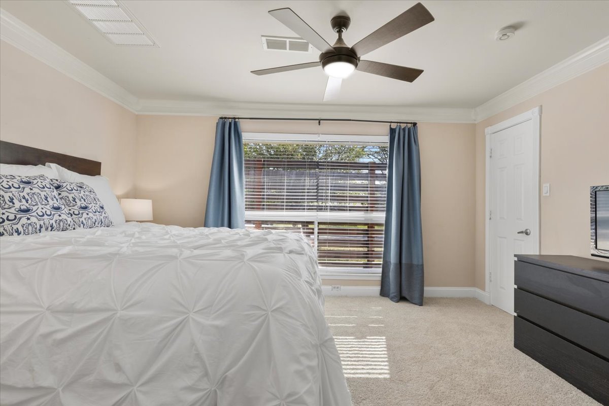 12400 Rusted Nail Cove Austin, TX 78750 - Photo 14 of 31 Oversized windows bring in soft natural light throughout the bedroom. Large walk-in closet along the right wall.
