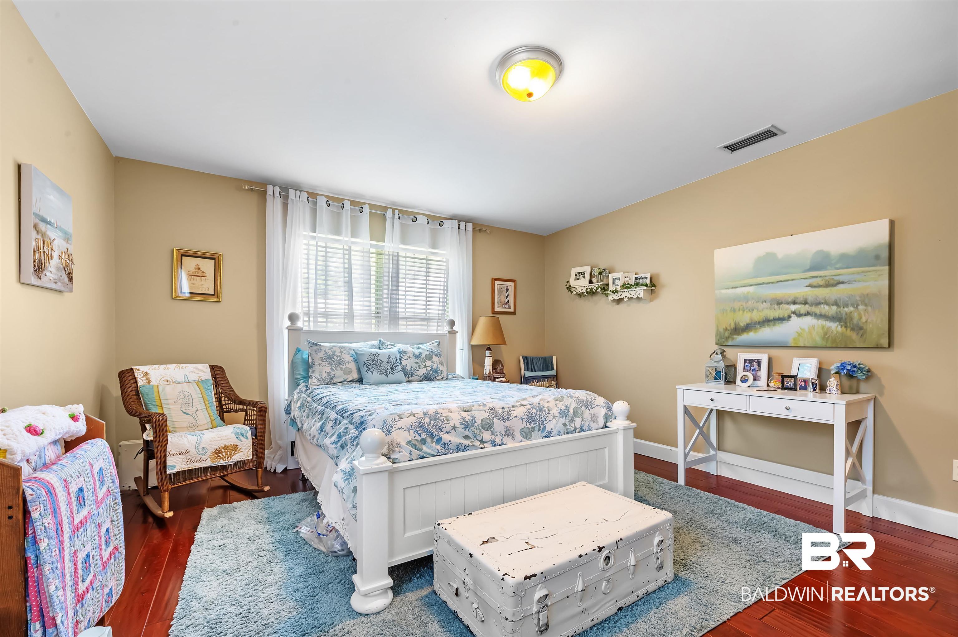 9901 Glover Court Fairhope, AL 36532 - Photo 26 of 52 Bedroom featuring dark wood-type flooring