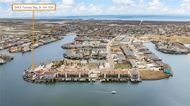 $285,000 | 15401 Fortuna Bay Drive, Unit 104, Corpus Christi, TX 78418