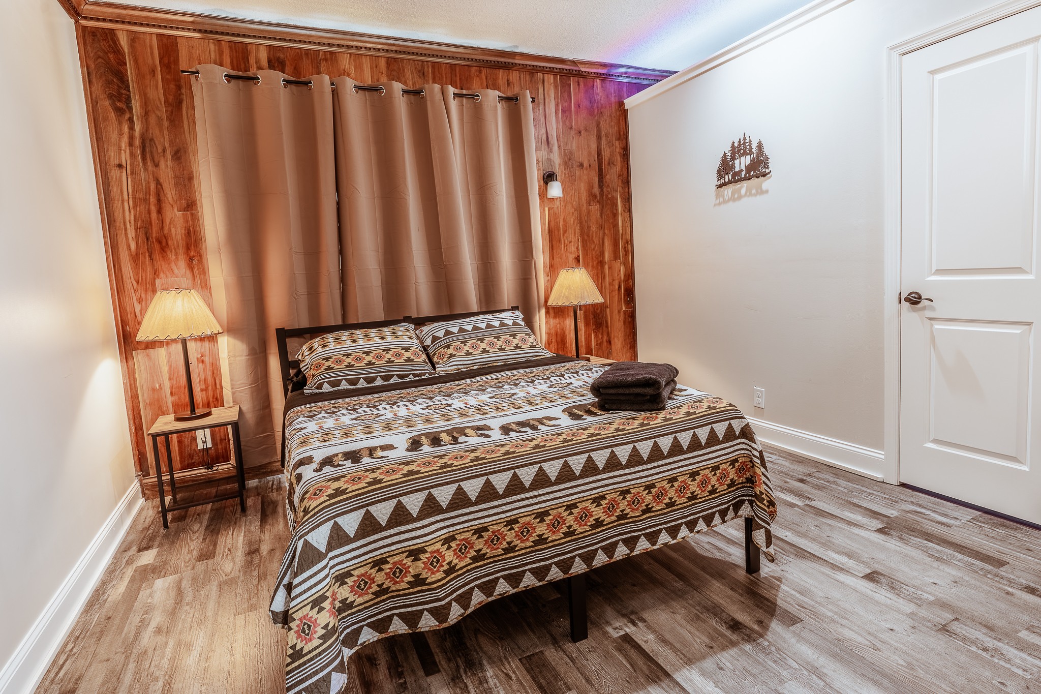 3375 Rowland Mill Road Buena Vista, TN 38318 - Photo 45 of 85 a bedroom with a bed and a book shelf