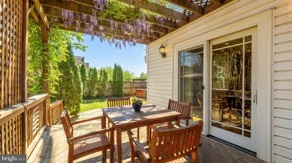 a view of an outdoor seating area
