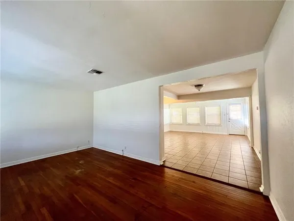 wooden floor in an empty room