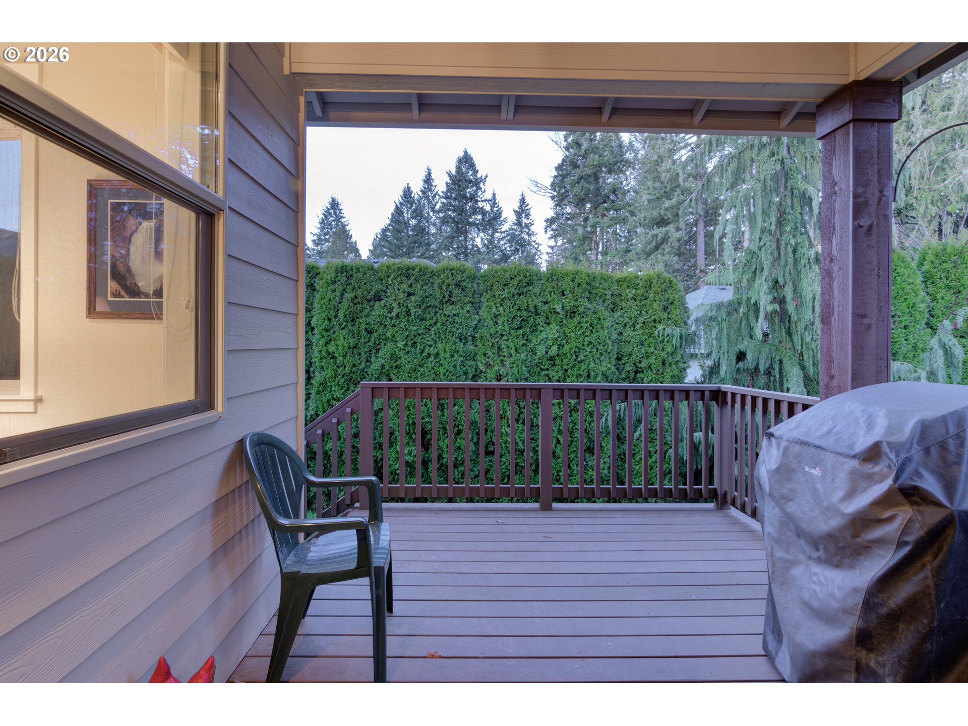 3110 Northeast 174th Street Ridgefield, WA 98642 - Photo 30 of 36 a view of balcony with wooden floor and outdoor seating