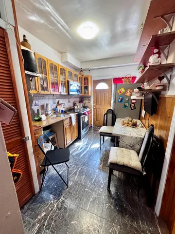 a room with furniture