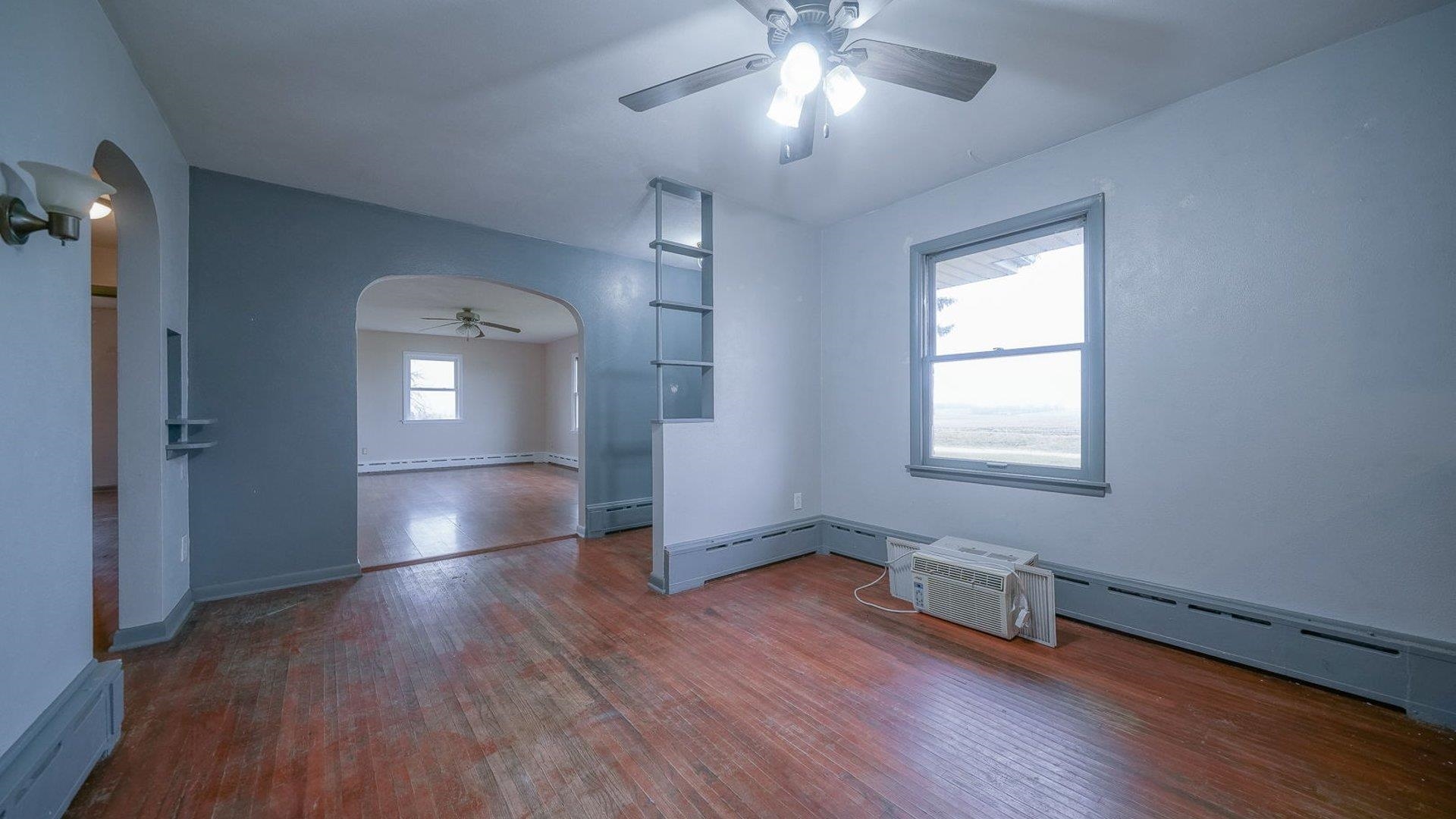 2610 Klinger Road Pecatonica, IL 61063 - Photo 31 of 53 wooden floor in an empty room with a window