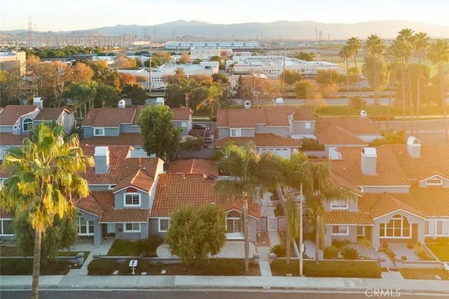 a view of a city with tall buildings