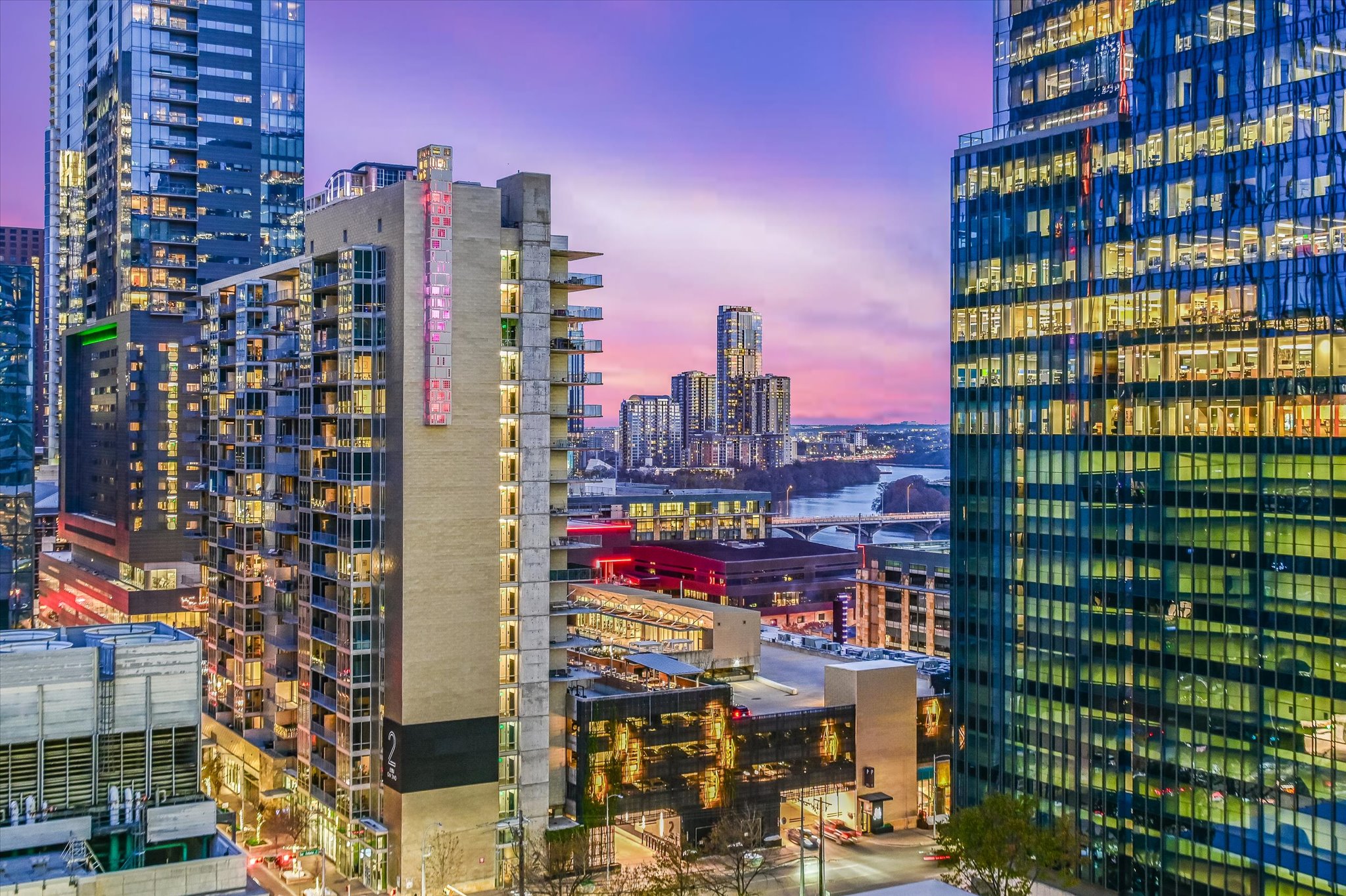 360 Nueces Street, Unit 1405 Austin, TX 78701 - Photo 5 of 40 a city view with tall buildings
