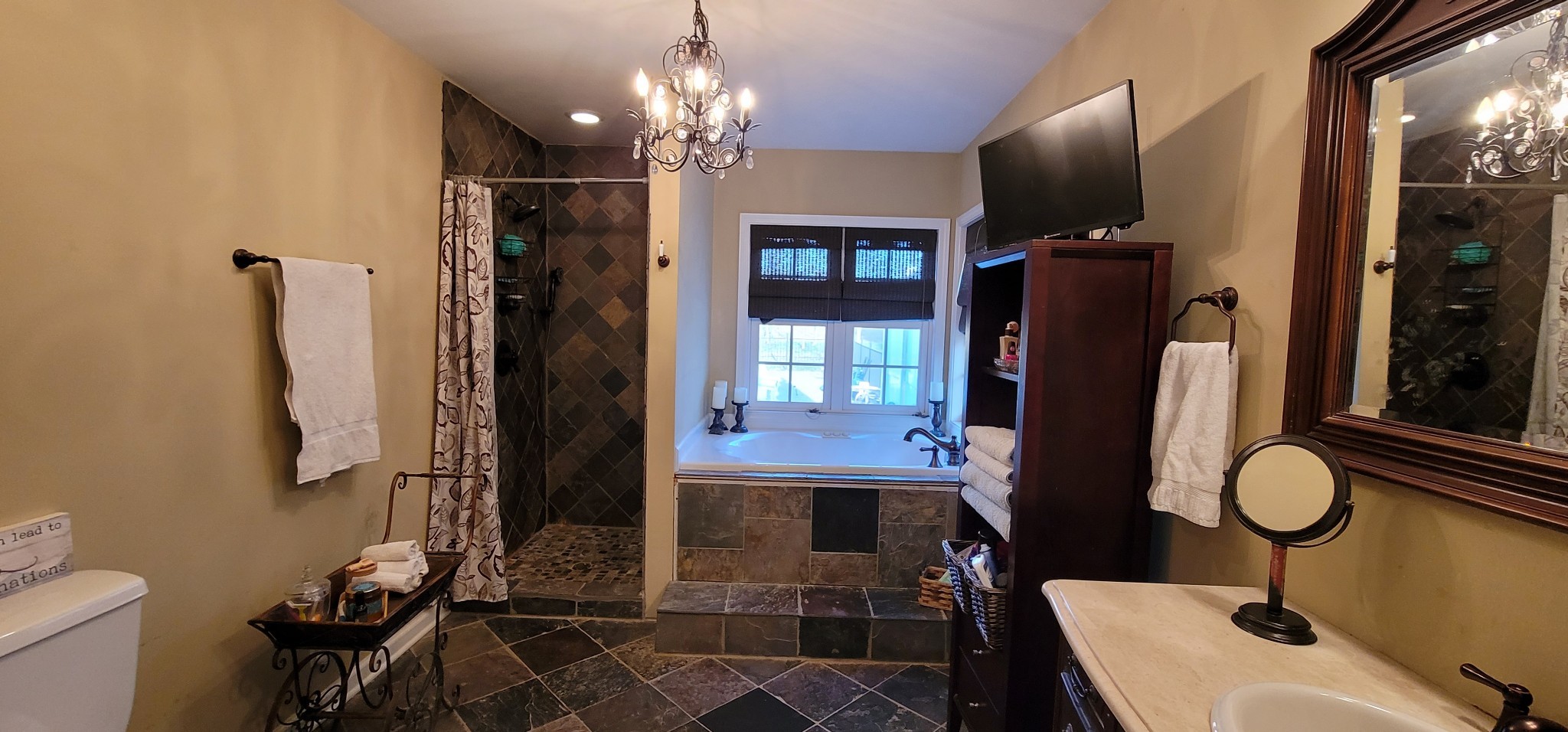 6197 H B Lee Road Springfield, TN 37172 - Photo 29 of 60 a bathroom with a sink toilet and shower