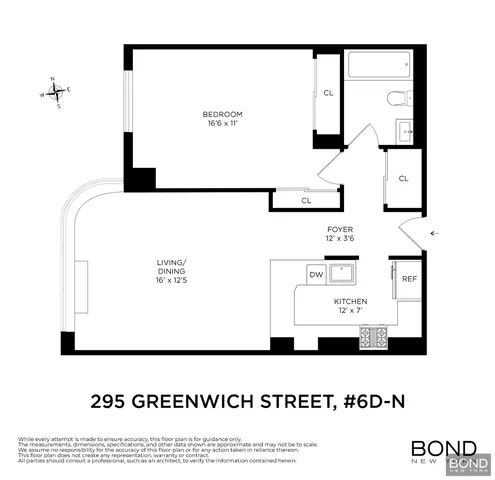 $1,150,000 | 295 Greenwich Street, Unit 6DN | TriBeCa