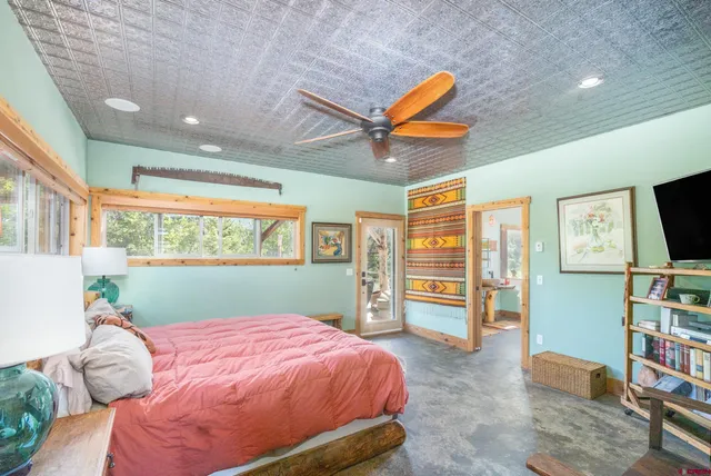 a room with furniture and a table