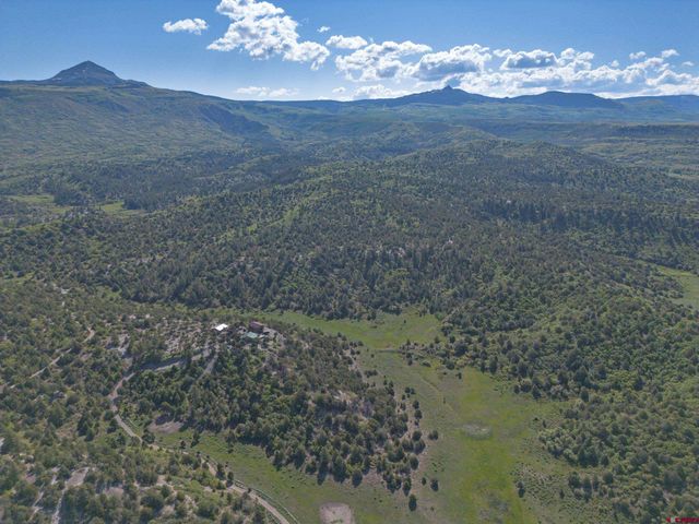 a view of a mountain in the distance