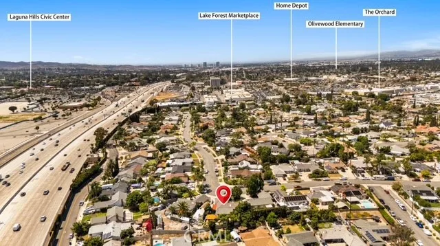 an aerial view of a city