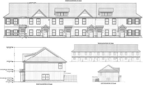 a front view of a building