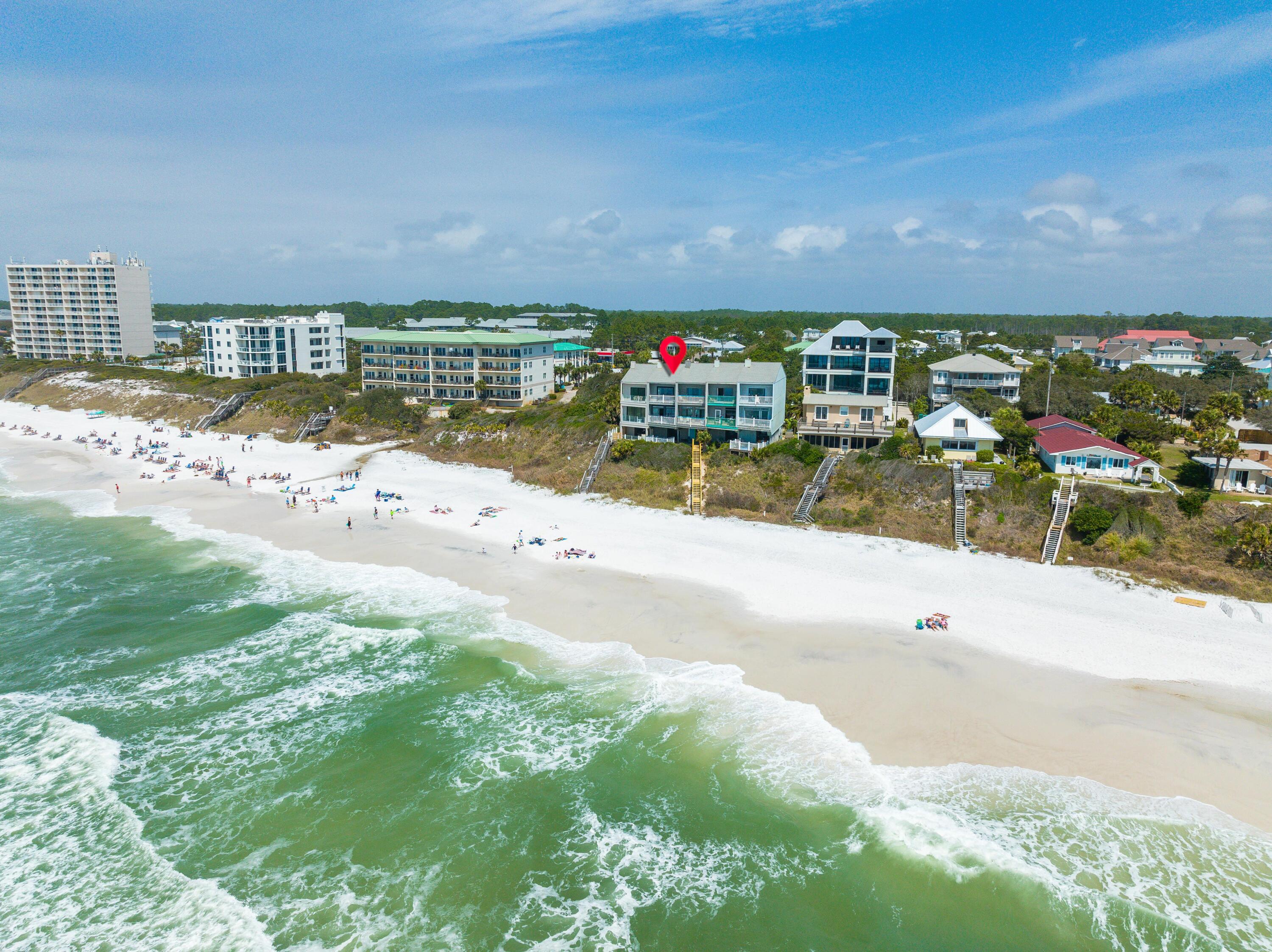 49 Hinton Drive, Unit 4 Santa Rosa Beach, FL 32459 - Photo 29 of 36 49 Hinton Davis #4 Aerial Marked-7