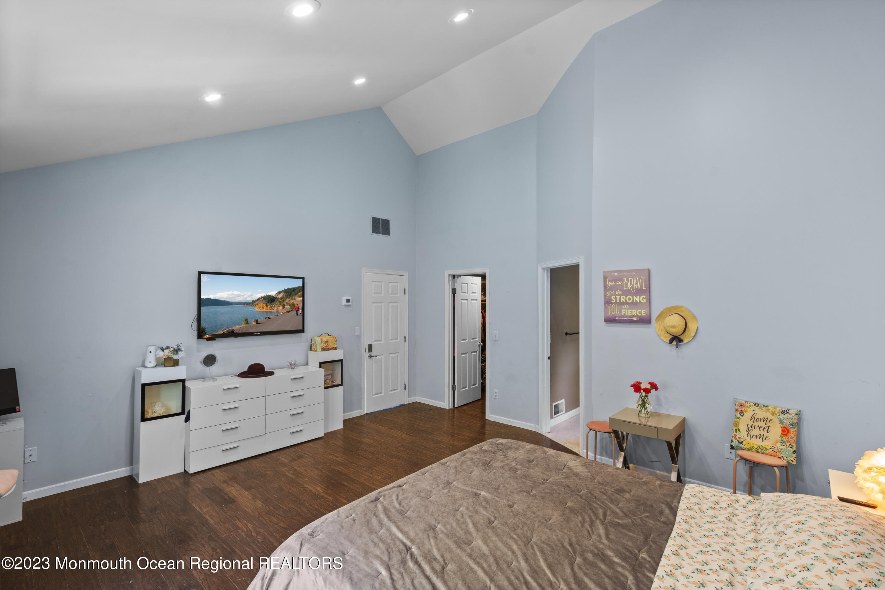 758 Anderson Road Jackson, NJ 08527 - Photo 22 of 35 a bedroom with a bed and a television in it