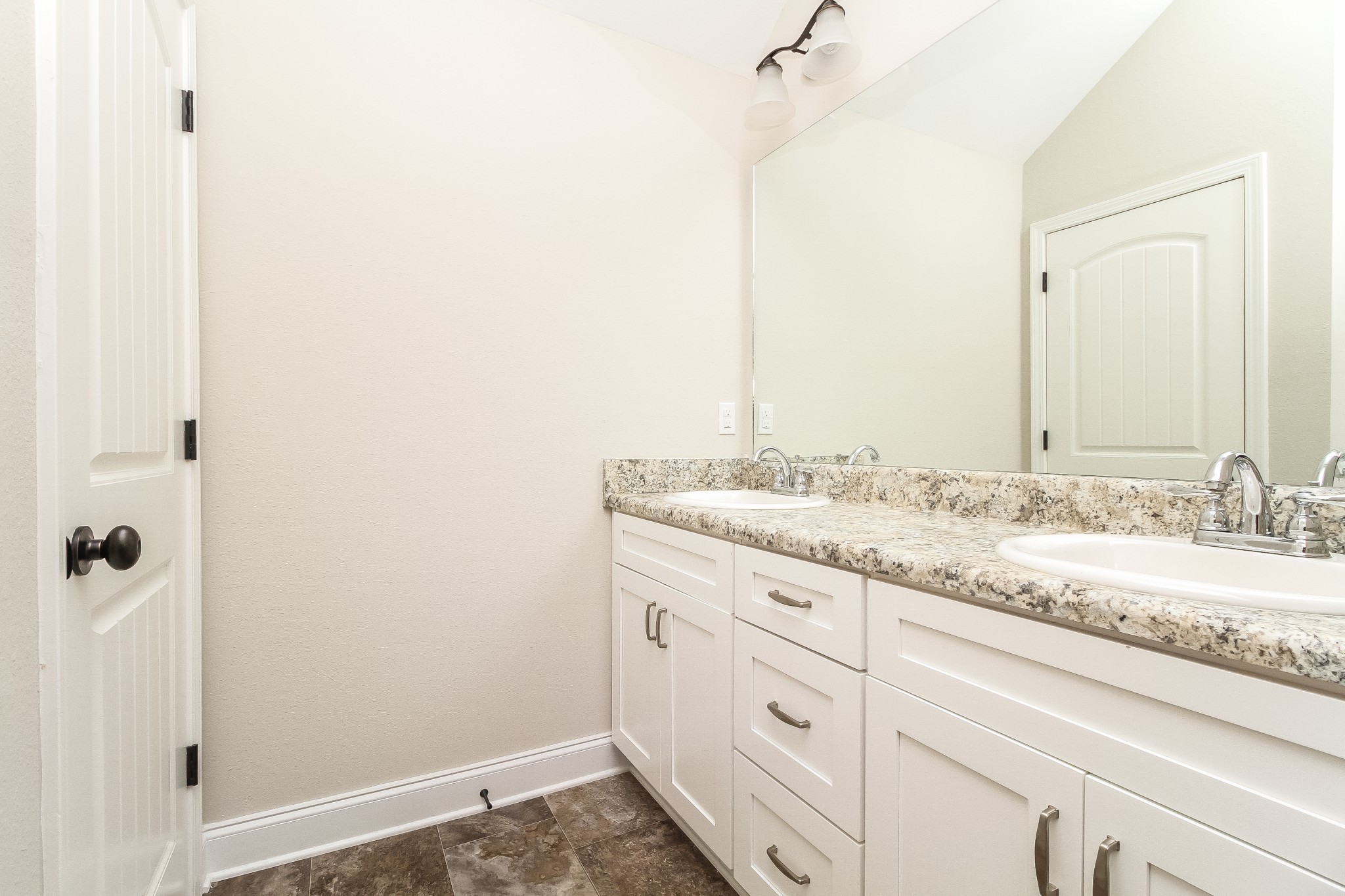 1237 Catawba Way Murfreesboro, TN 37130 - Photo 10 of 18 a bathroom with a granite countertop sink and a mirror