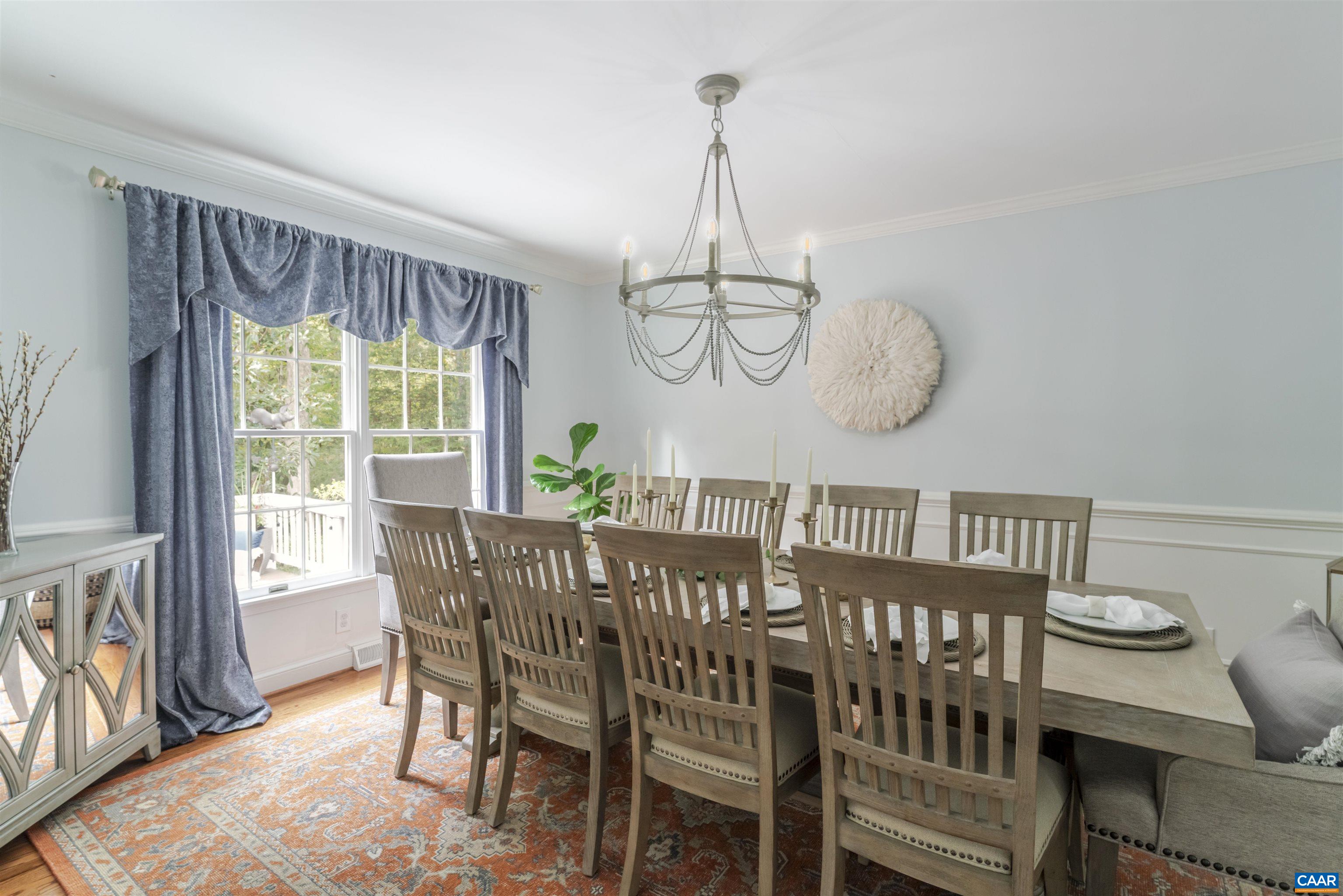 3359 Marsden Point Keswick, VA 22947 - Photo 19 of 47 a view of a dining room with furniture window and wooden floor