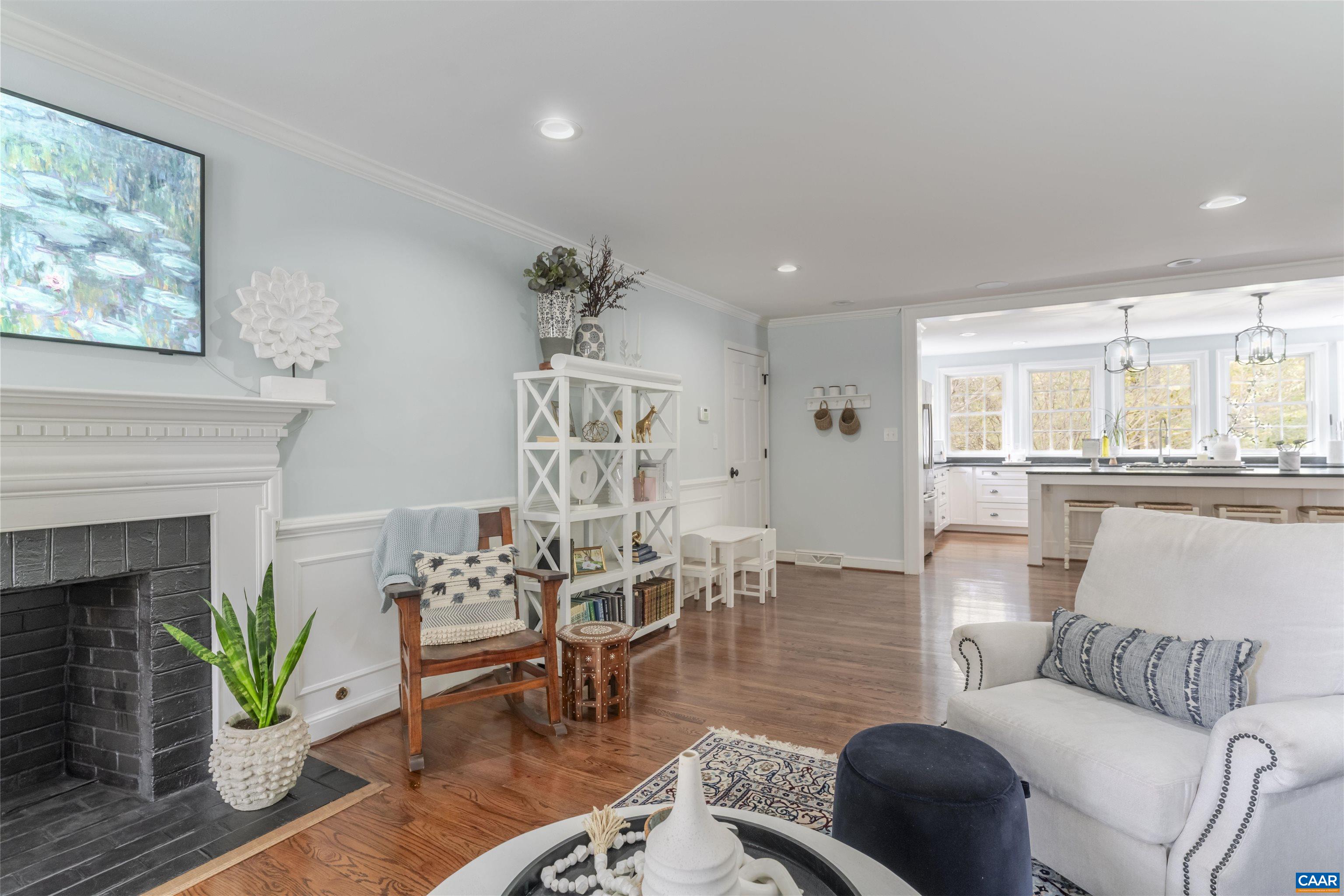 3359 Marsden Point Keswick, VA 22947 - Photo 26 of 47 a living room with furniture and a fireplace