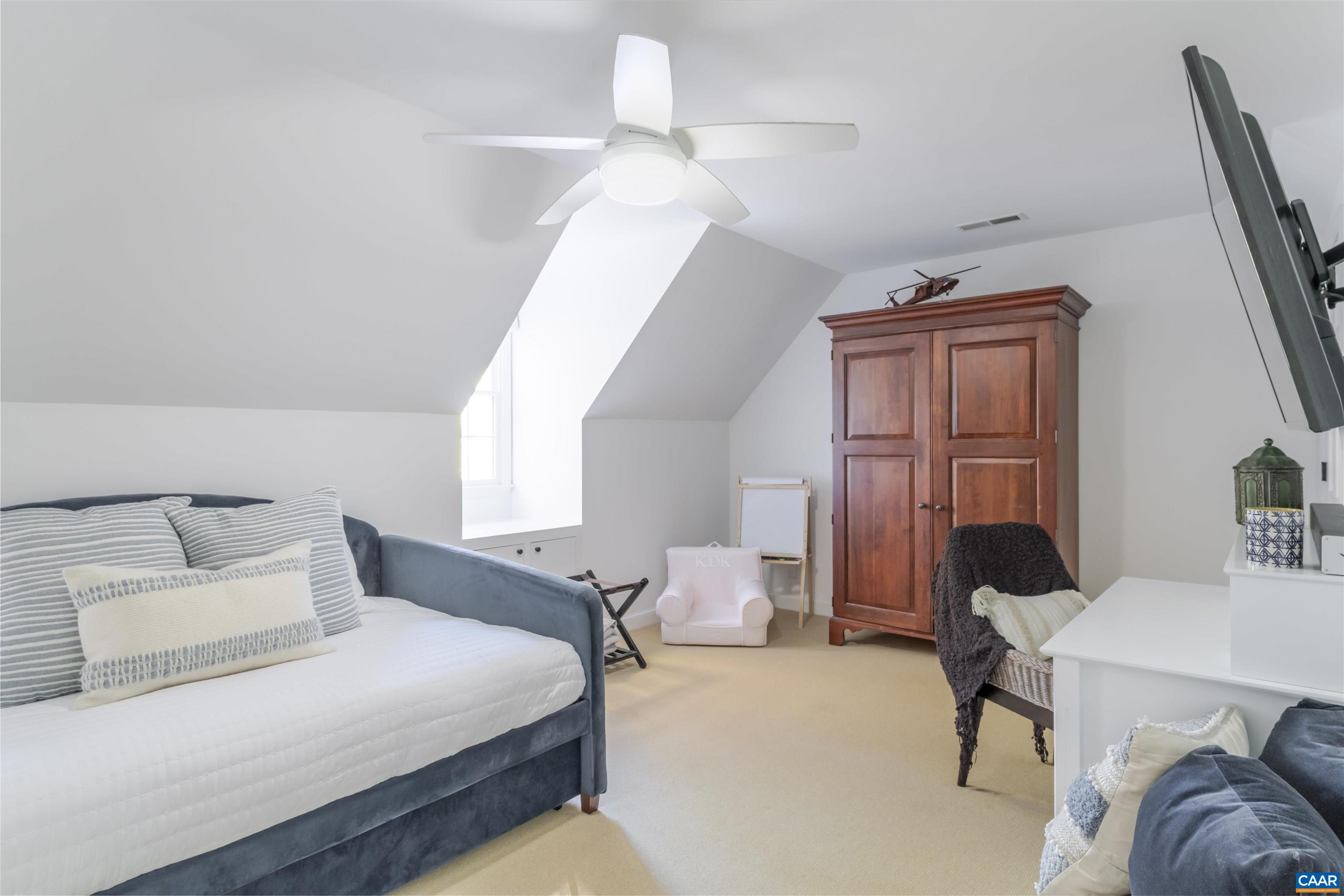 3359 Marsden Point Keswick, VA 22947 - Photo 46 of 47 a bedroom with a bed and wooden floor