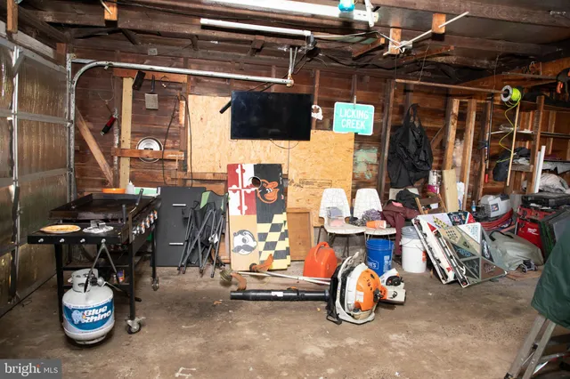 a view of storage and utility room