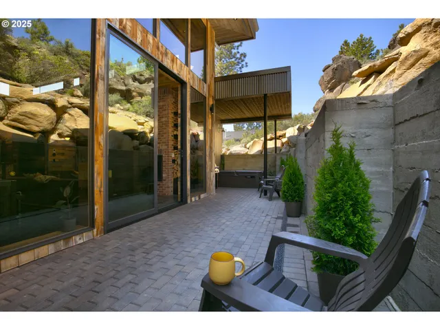 a view of outdoor seating area