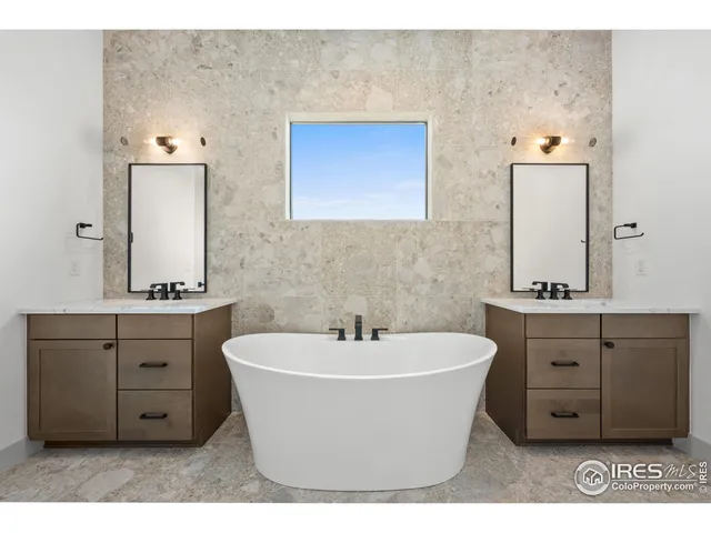 a view of a bathtub in bathroom