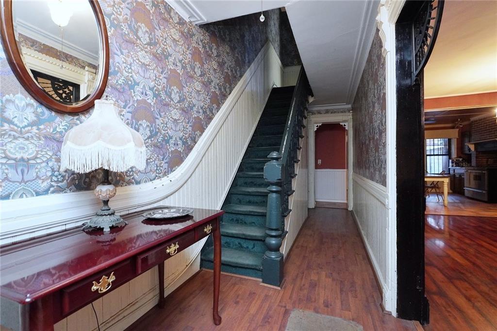 378 8th Street Brooklyn, NY 11215 - Photo 3 of 37 a view of entryway with wooden floor
