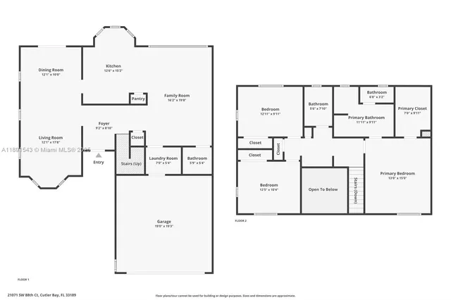 $685,000 | 21071 Southwest 88th Court, Cutler Bay, FL 33189
