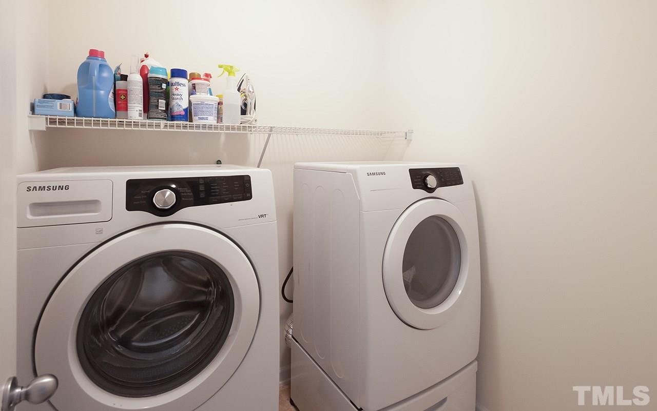 3239 Polite Lane Raleigh, NC 27610 - Photo 12 of 17 a utility room with dryer and washer