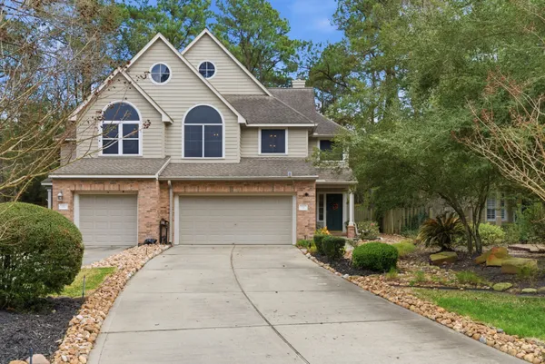 a dining room with furniture