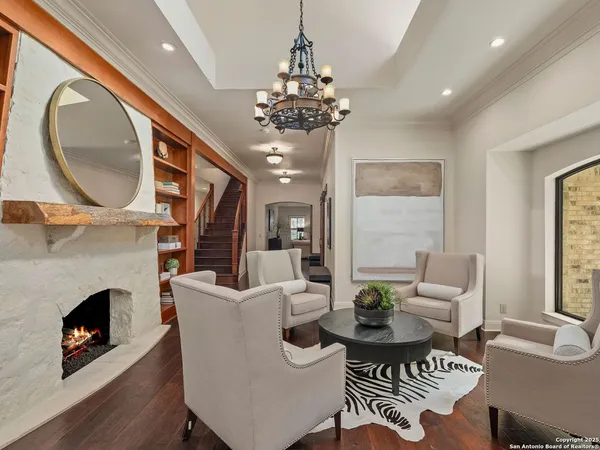 a room with two separate beds and a couch