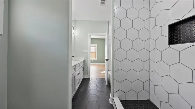 a view of a bathroom