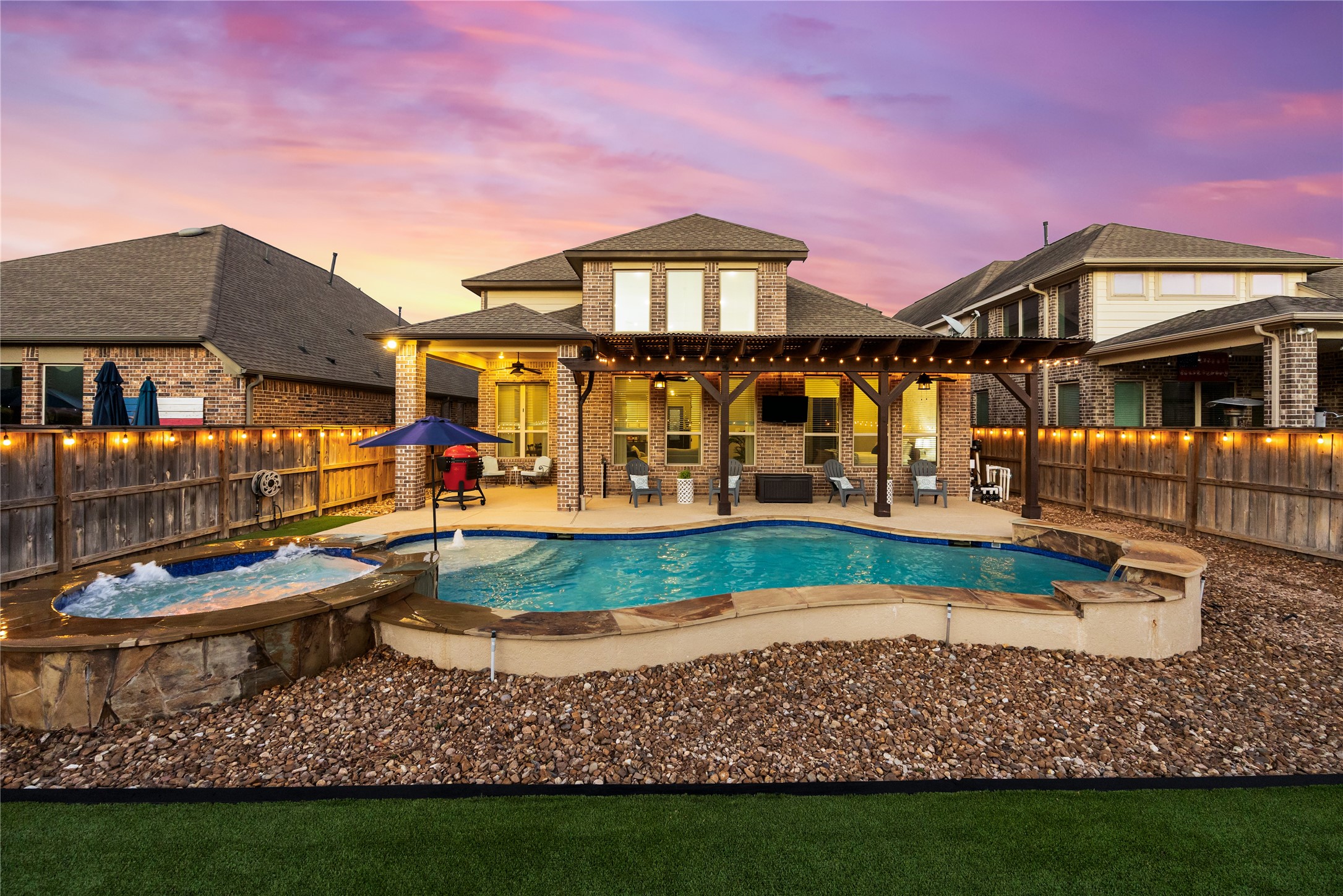 Step into your own private backyard oasis!