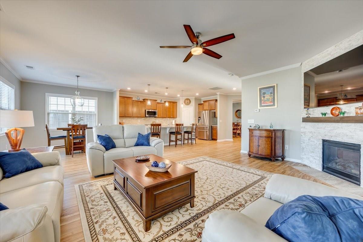 2350 Talon Point Circle Fort Mill, SC 29715 - Photo 11 of 45 a living room with furniture and a flat screen tv