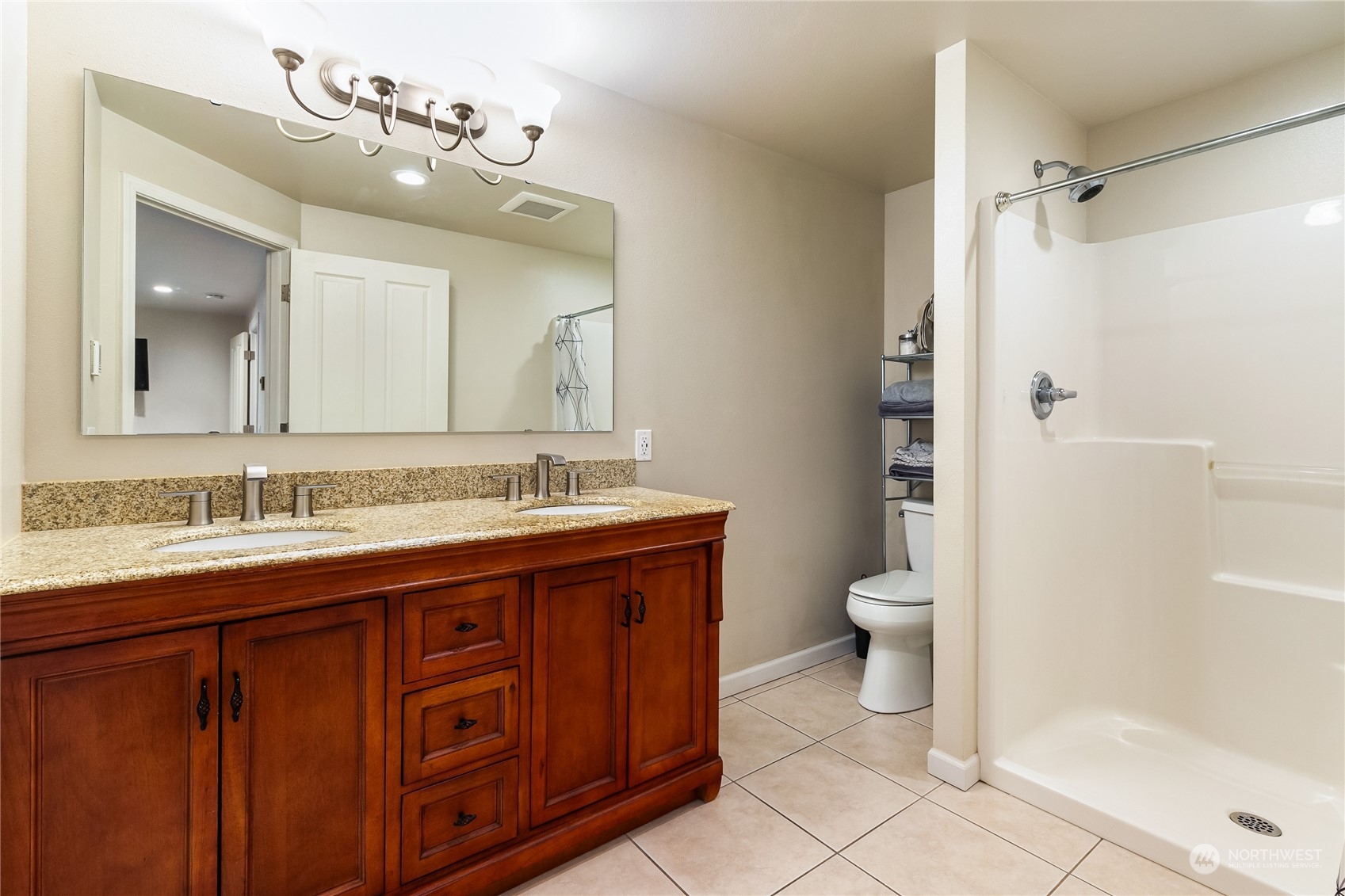 8 Topper Drive Bellingham, WA 98229 - Photo 16 of 32 a bathroom with a sink a toilet and shower