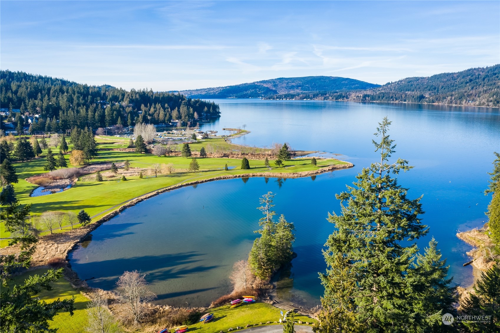 8 Topper Drive Bellingham, WA 98229 - Photo 32 of 32 a view of a swimming pool with a lake view