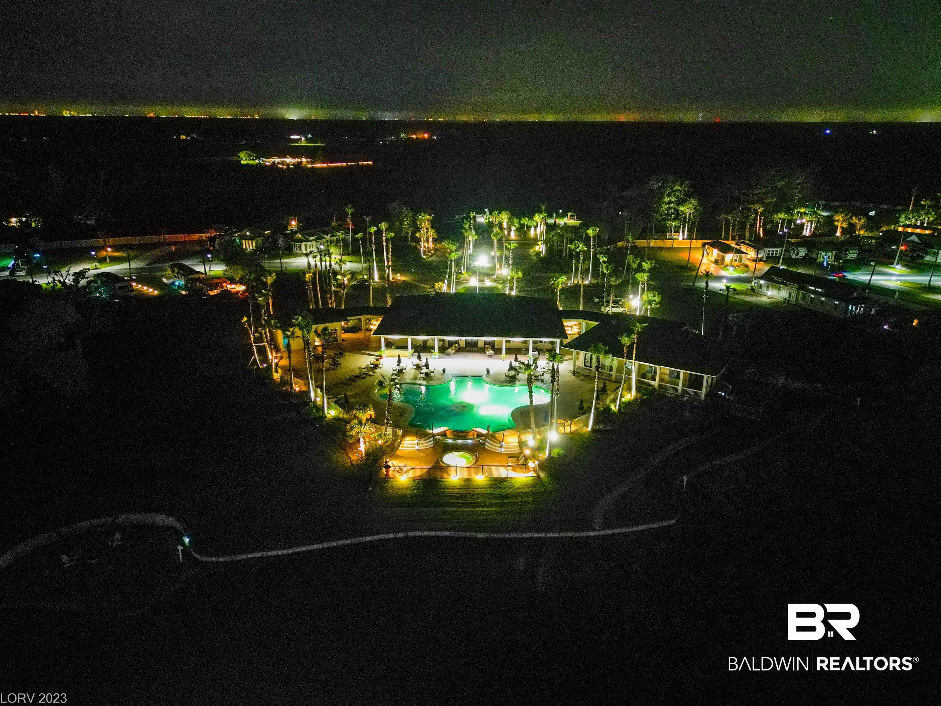 11869 Gateway Drive Elberta, AL 36530 - Photo 40 of 78 View of aerial view at night