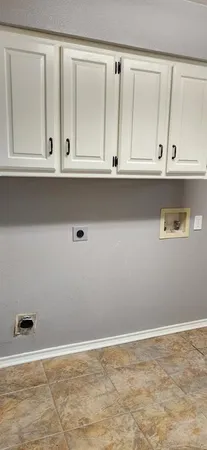 a view of white cabinets