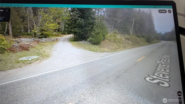 a view of a wooden door