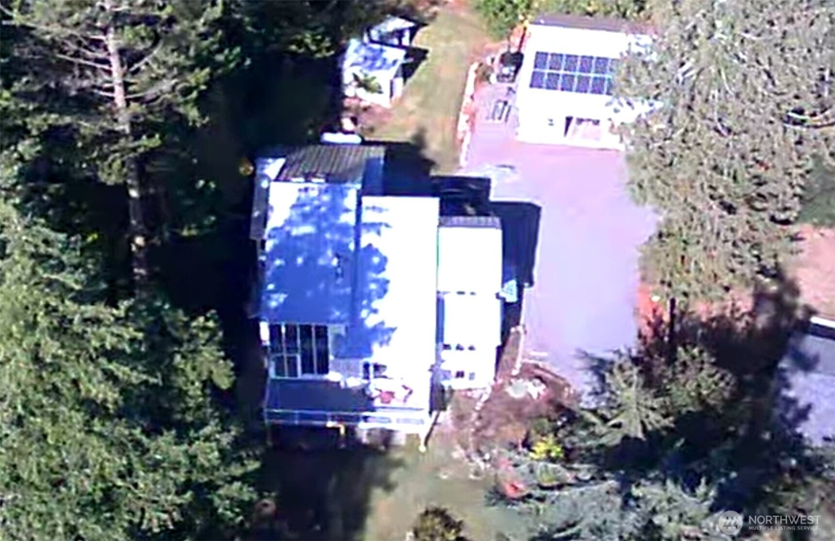 10405 Samish Island Road Bow, WA 98232 - Photo 30 of 38 an aerial view of waterside residential house with outdoor space
