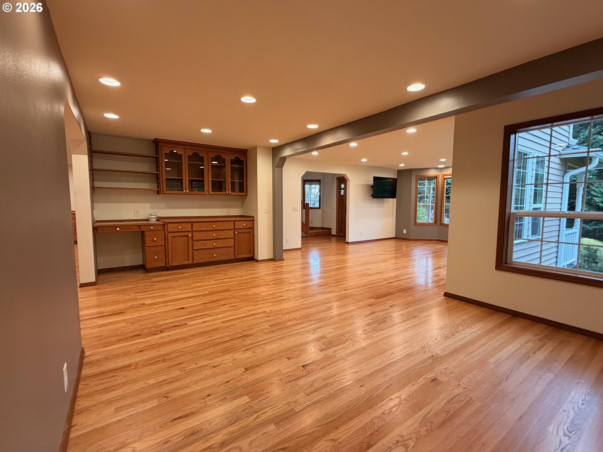 7505 Southwest Schroeder Way Wilsonville, OR 97070 - Photo 6 of 24 a view of large space with kitchen and windows