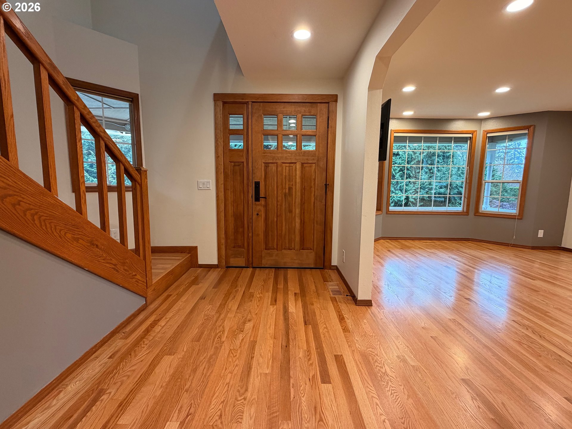 7505 Southwest Schroeder Way Wilsonville, OR 97070 - Photo 8 of 24 wooden floor in an empty room with a window