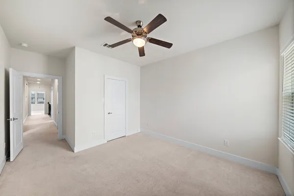 a view of an empty room