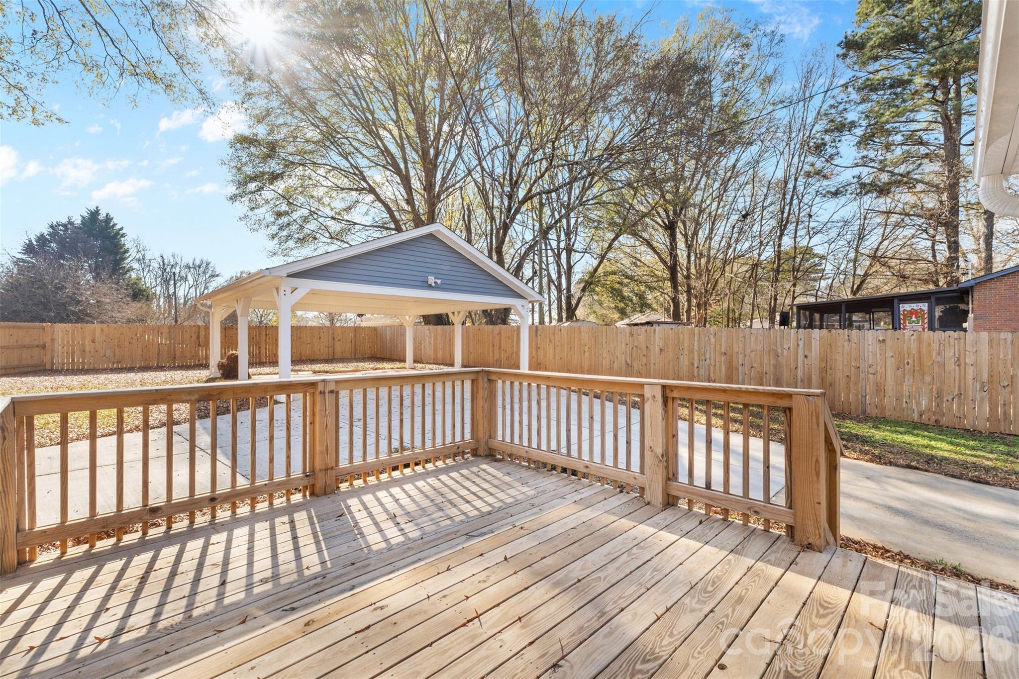 206 Hunter Street York, SC 29745 - Photo 19 of 20 a view of a wooden roof deck