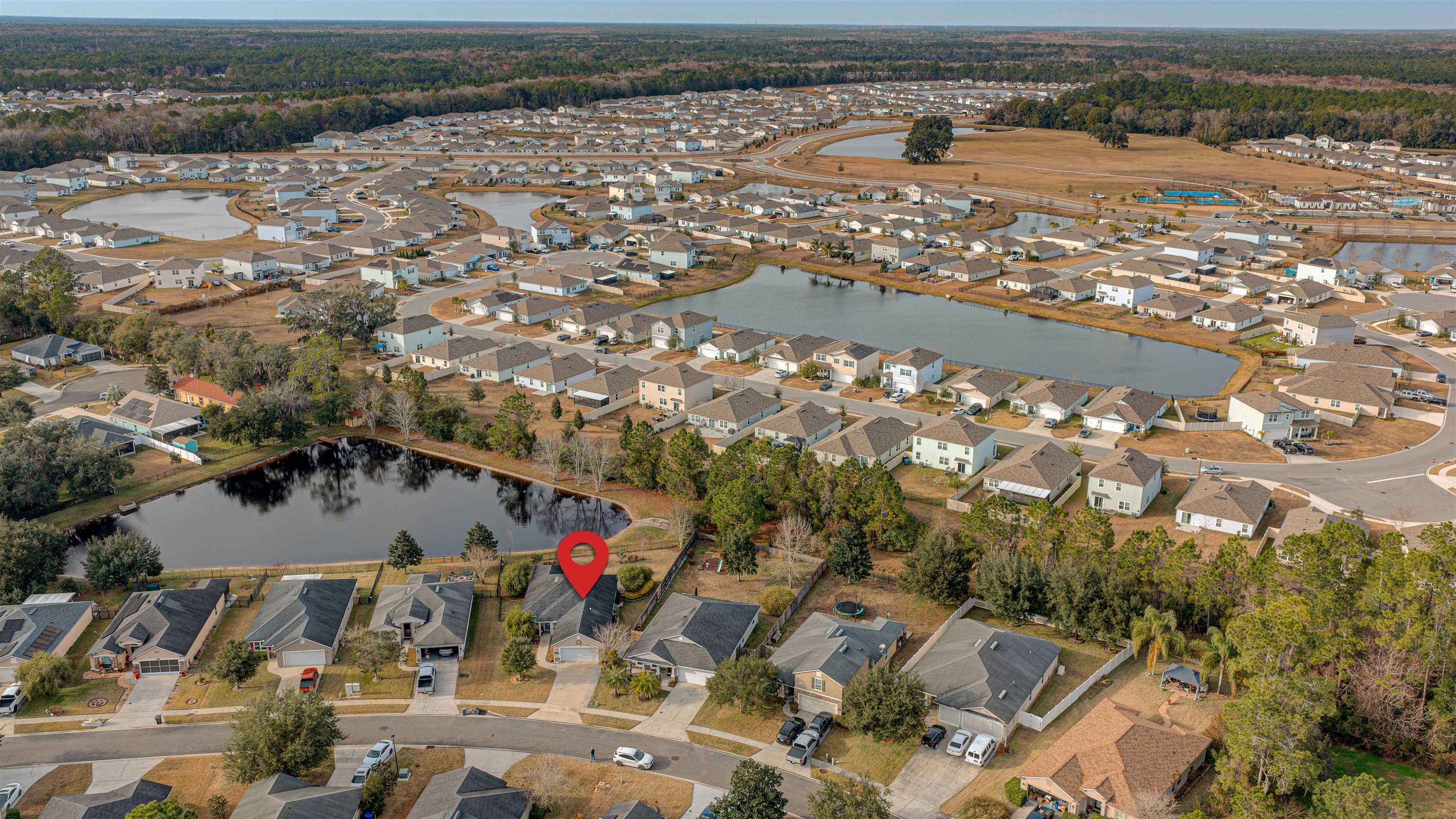 292 North Twin Maple Road St. Augustine, FL 32084 - Photo 14 of 79 an aerial view of residential houses with outdoor space