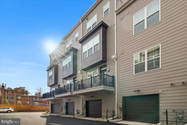a view of a building with a street