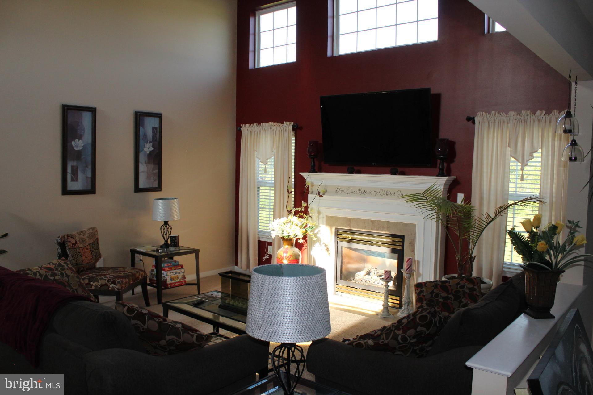 2 Jennifer Court Reading, PA 19608 - Photo 14 of 45 a living room with furniture a flat screen tv and a fireplace