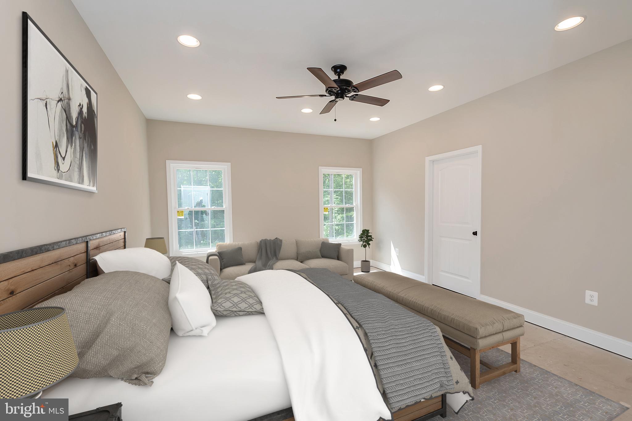 13184 South River Road Sumerduck, VA 22742 - Photo 29 of 59 Staged bedroom photo