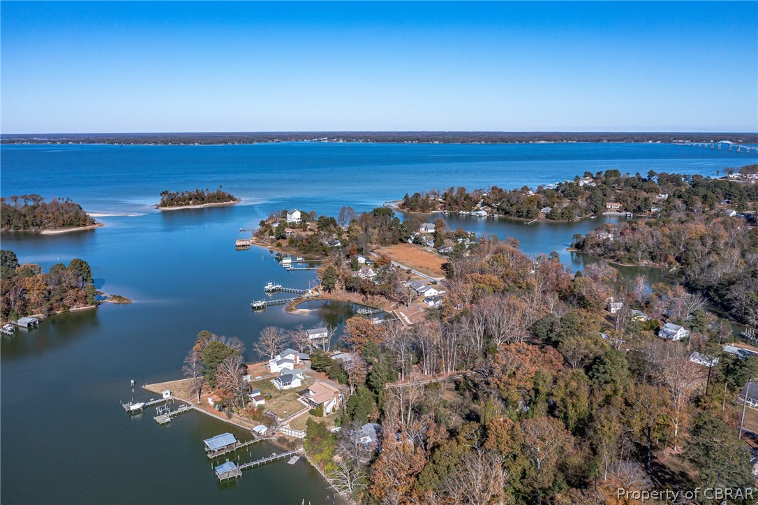 549 Long Point Lane Topping, VA 23169 - Photo 44 of 48 Aerial view of Meacham's Creek and Rappahannock River