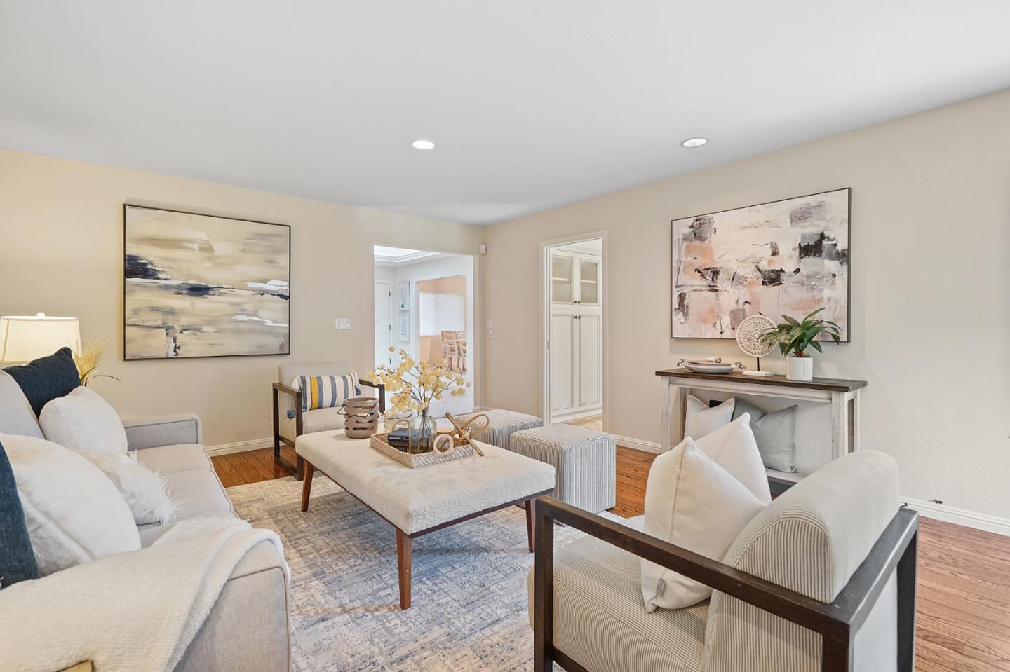 190 Pine Lane Los Altos, CA 94022 - Photo 12 of 26 a living room with furniture and a painting on the wall